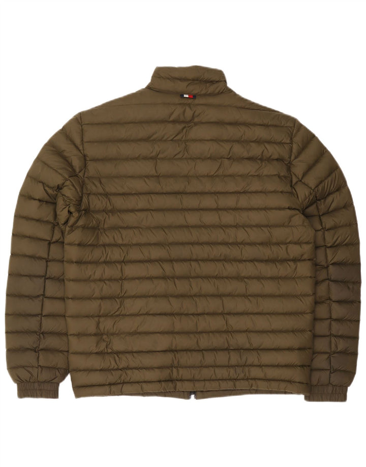 Damska ocieplana kurtka Tommy Hilfiger UK 14, średni khaki, poliamid