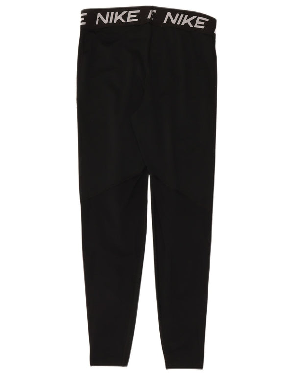 Damskie legginsy Nike Dri Fit Graphic UK 14, duże, czarne, poliestrowe