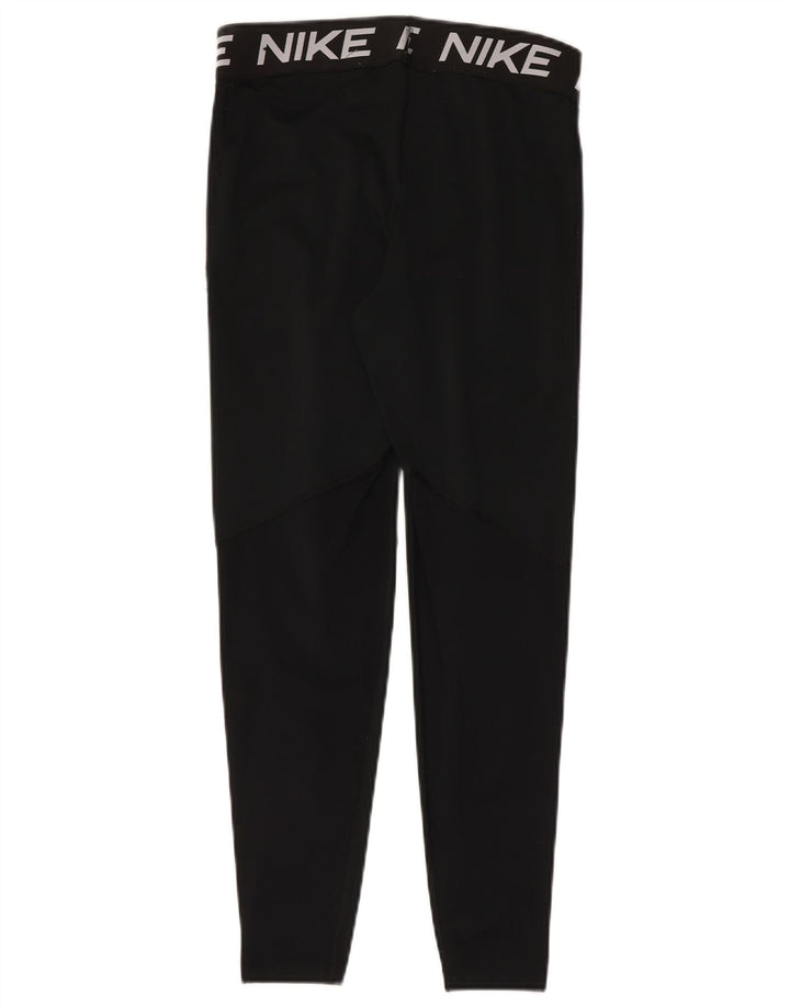 Damskie legginsy Nike Dri Fit Graphic UK 14, duże, czarne, poliestrowe