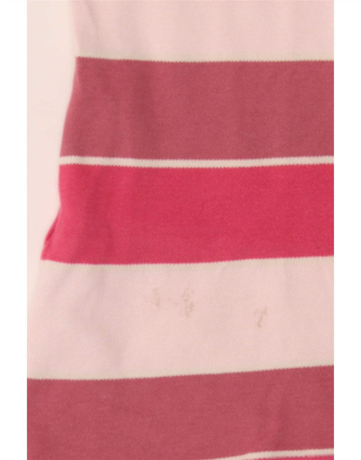 Damska koszulka polo Lacoste, rozmiar 46, XL, wielokolorowa, bawełniana w paski