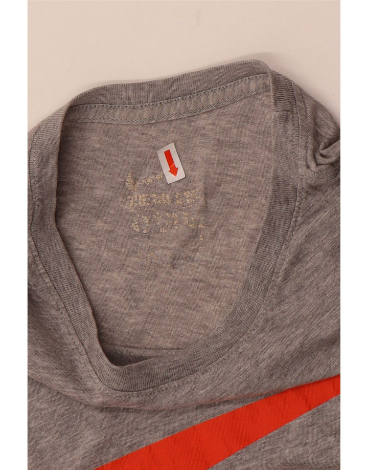 Męski T-shirt Nike z grafiką, duży, szary, nakrapiany