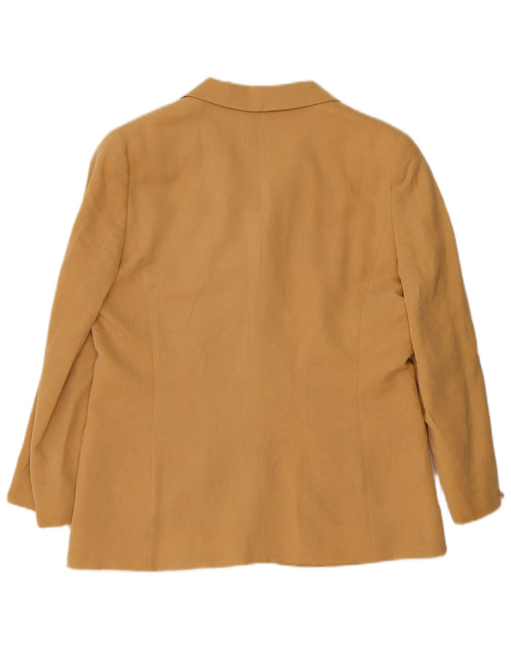 Marella damska marynarka zapinana na 4 guziki UK 16 duża beżowa wiskoza