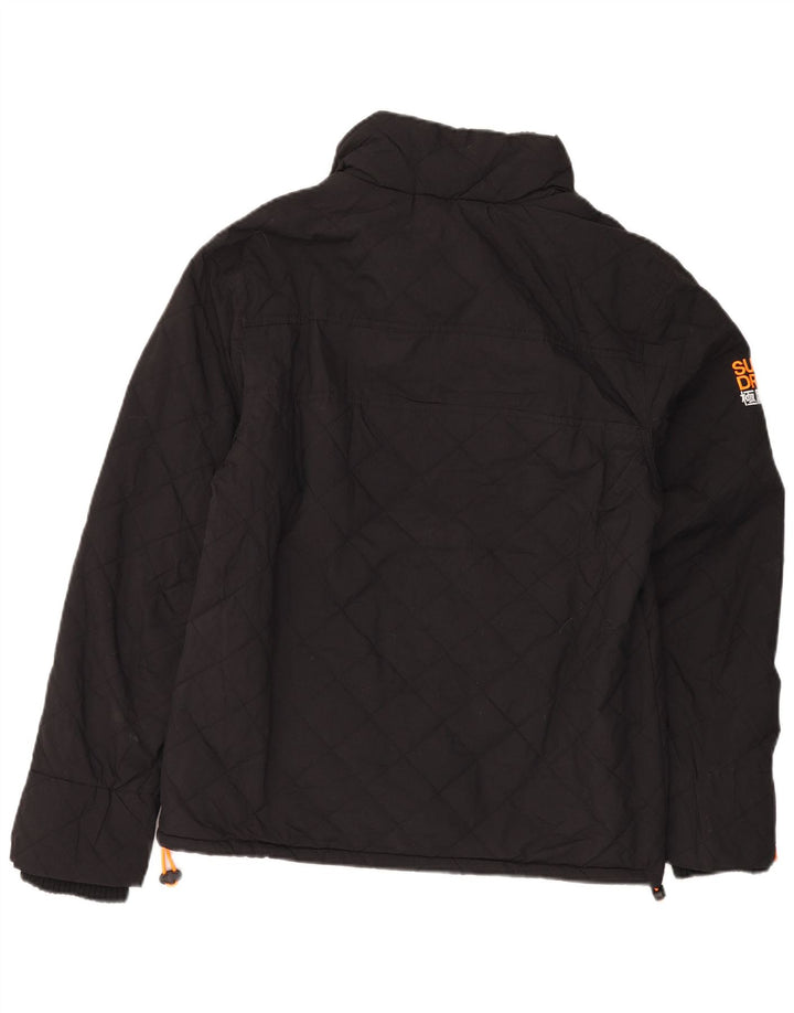 Damska kurtka wiatrówka Superdry The Windcheater UK 16, duża czarna