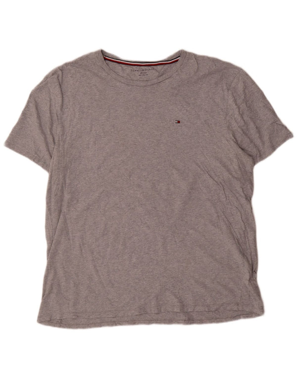 T-shirt męski Tommy Hilfiger Top XL, szary, bawełniany