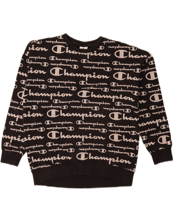Dziewczęca bluza z grafiką Champion, 15-16 lat, 2XL, czarna