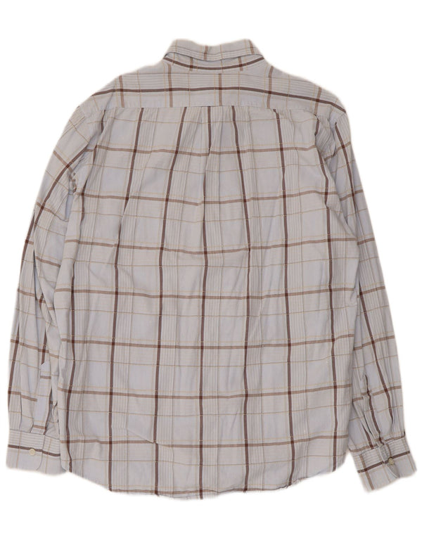 Koszula męska Trussardi Jeans XL, bawełniana niebieska kratka