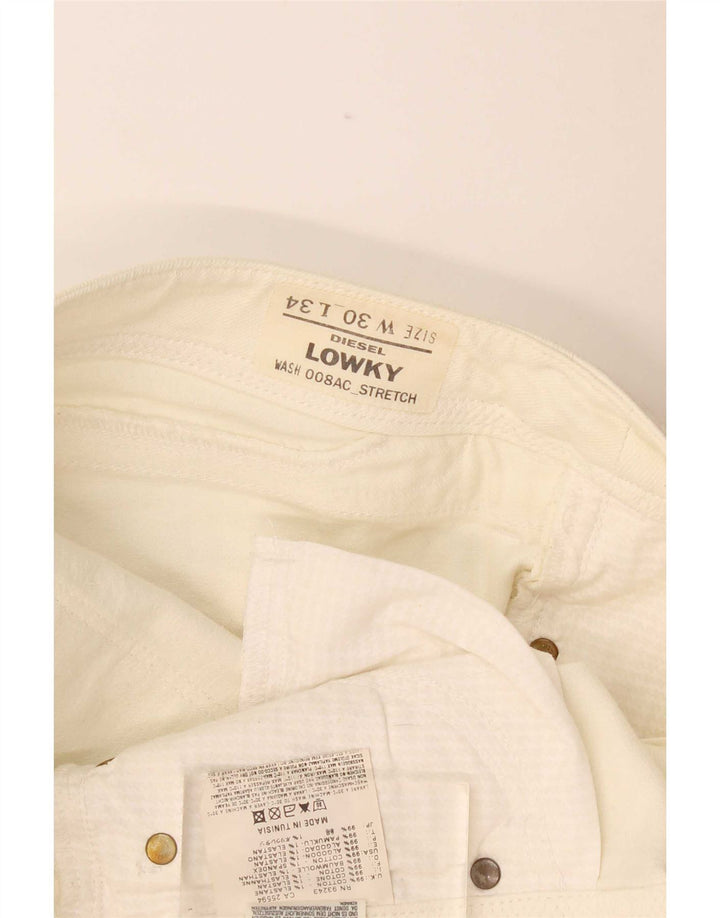 Diesel Damskie Lowky Slim Jeans W30 L34 Off White Cotton