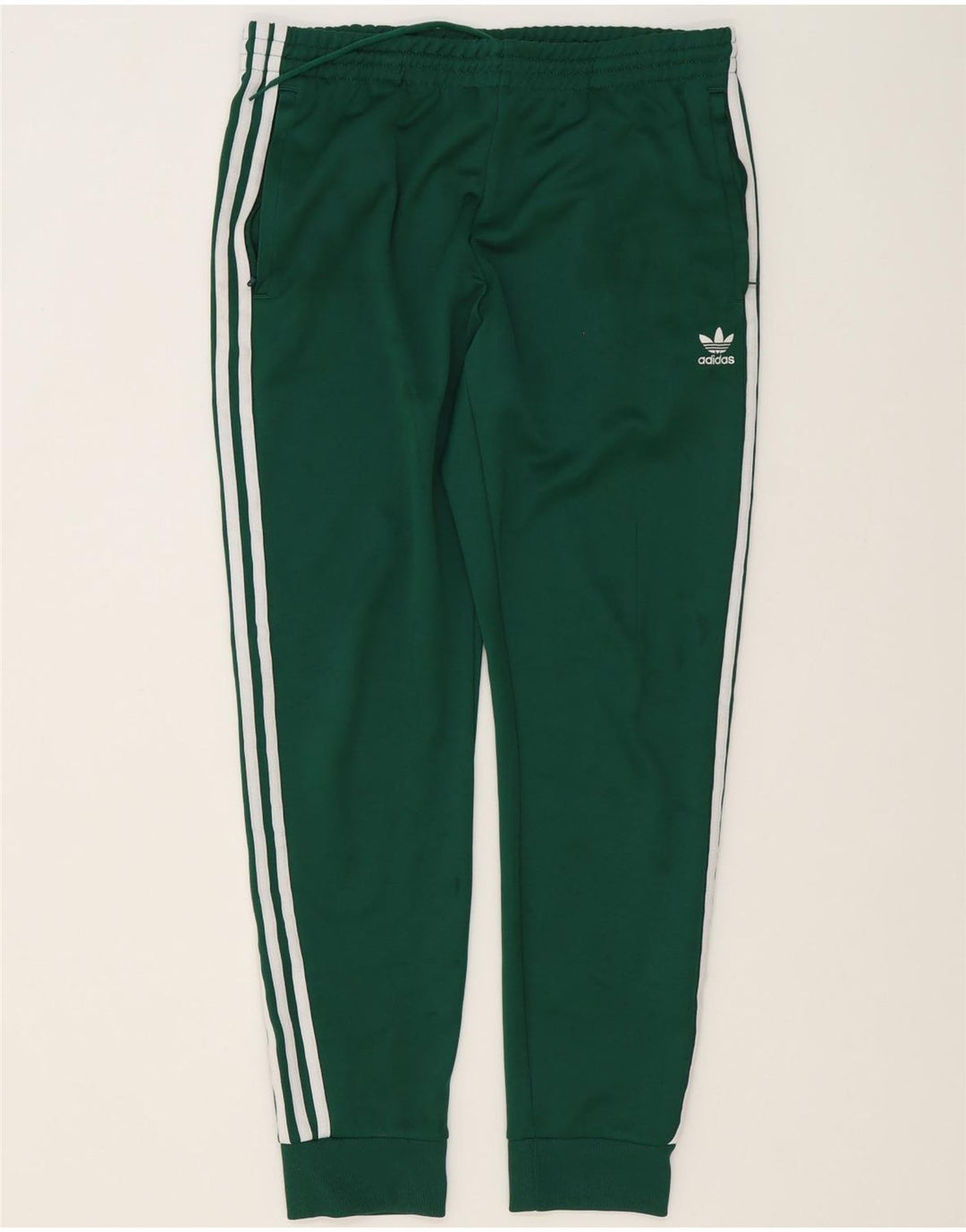 Męskie spodnie dresowe Adidas, duże, zielone, poliestrowe