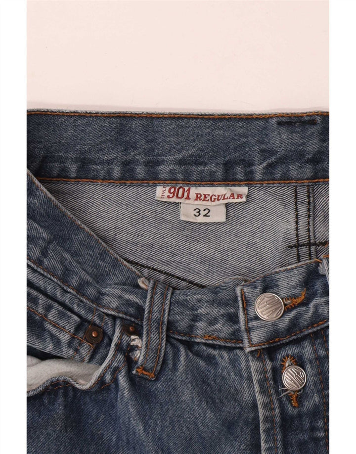 Damskie jeansy Replay 901 Slim W32 L32 Niebieskie bawełniane