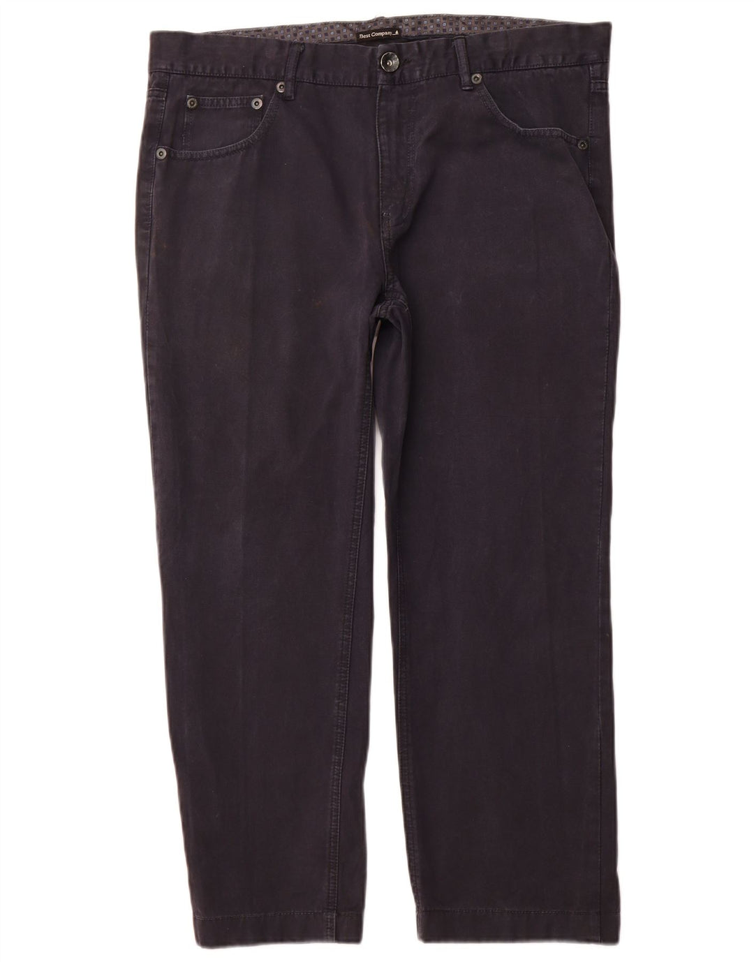 Męskie proste spodnie codzienne BEST COMPANY EU 54 2XL W38 L26 Granatowe