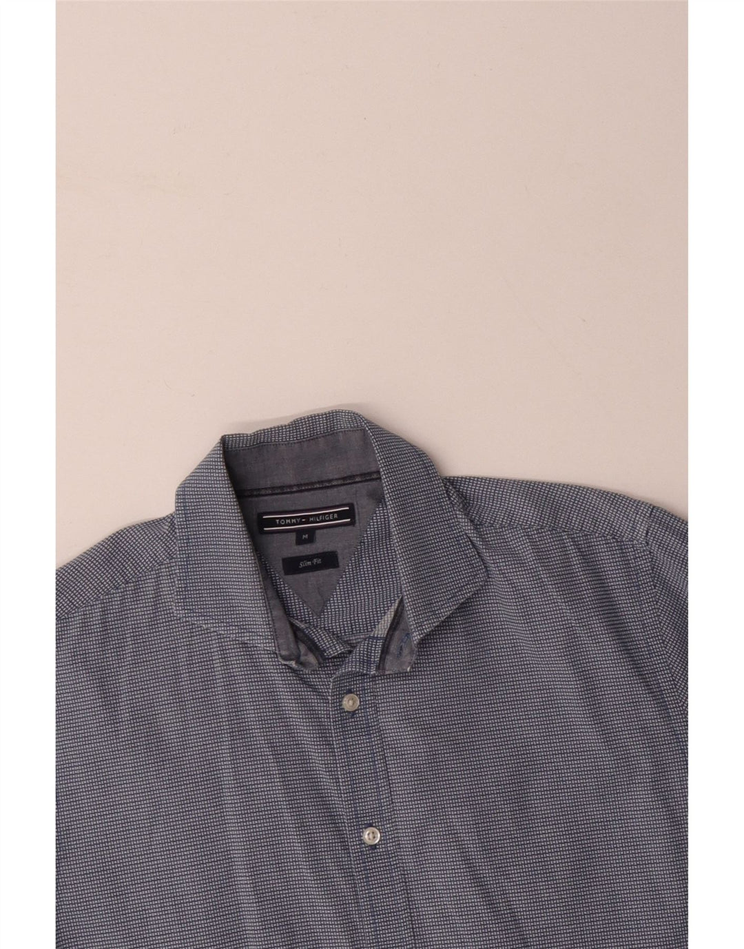 Męska koszula slim fit TOMMY BAHAMA w średnią niebieską kratkę, bawełniana