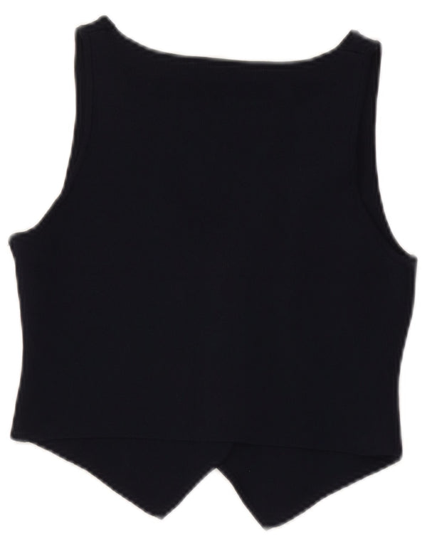 Damska kamizelka Crop Knit Zara UK 10, mała, granatowa