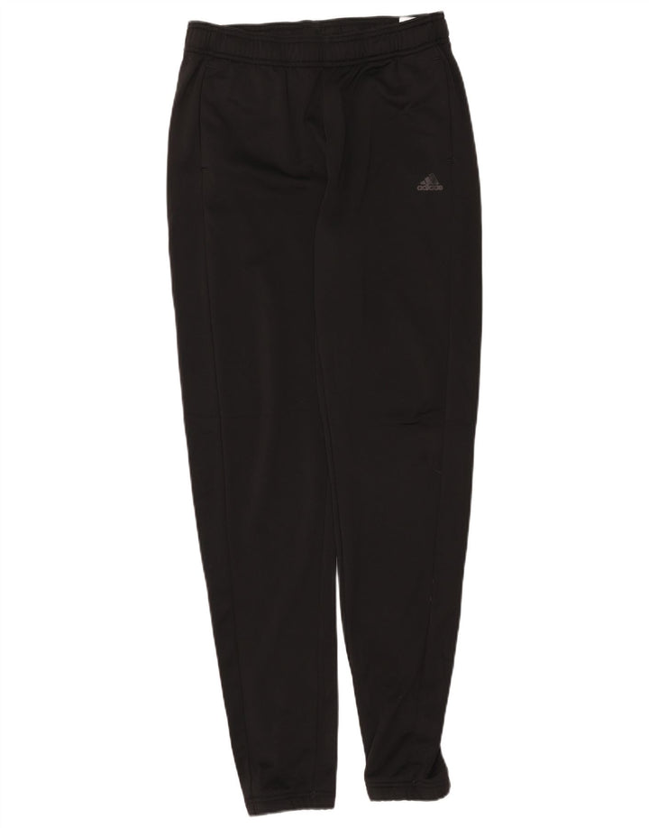ADIDAS Boys Tracksuit Trousers Joggers 15-16 Years Black Polyester