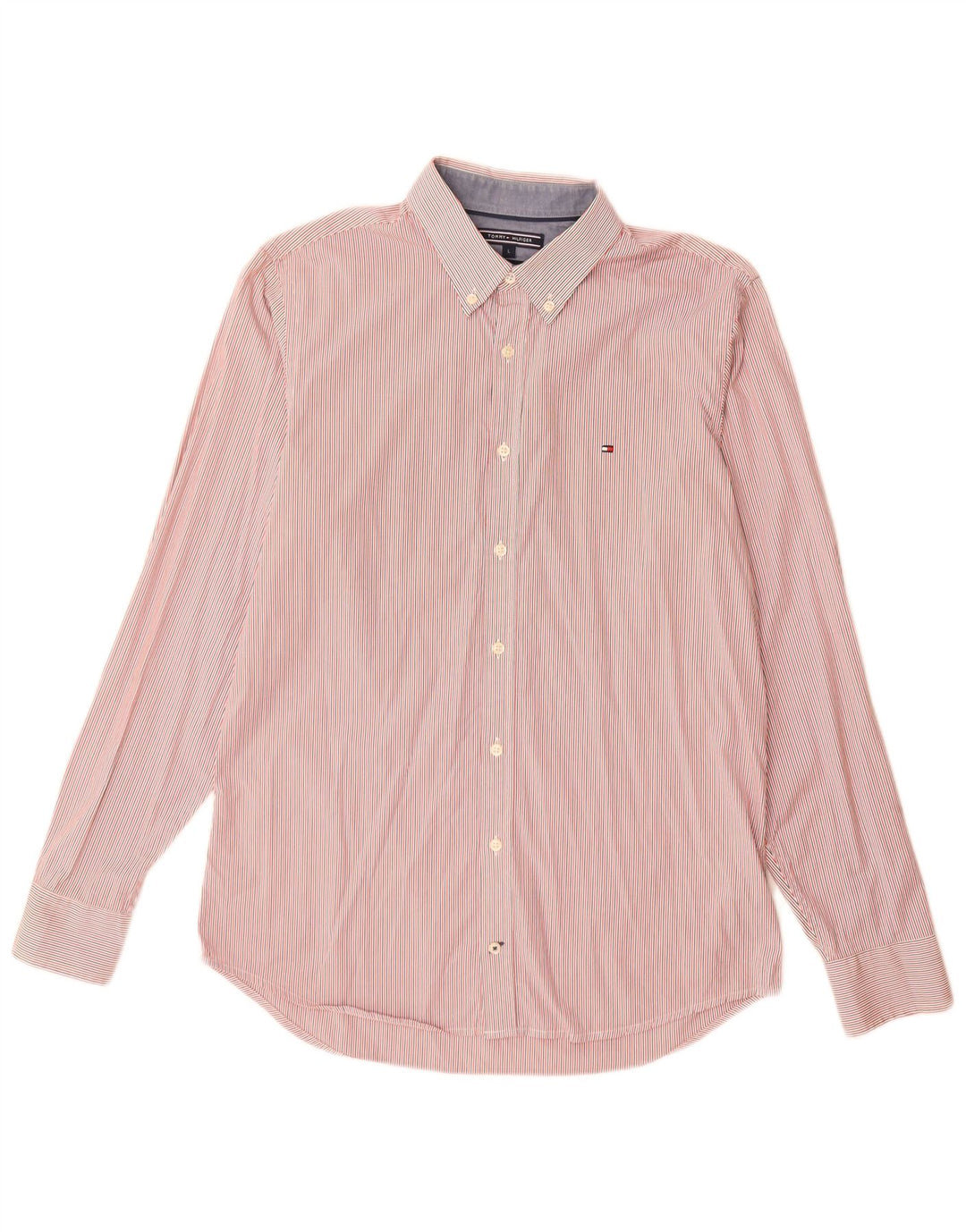 Koszula męska Tommy Hilfiger, duża, różowa, bawełniana