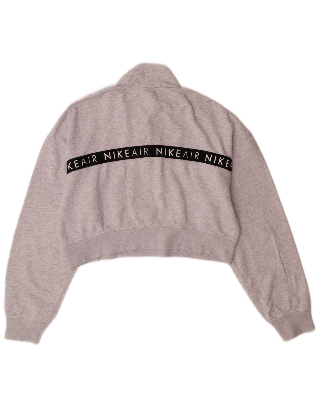 Damska bluza NIKE Crop Graphic Jumper UK 14 Średni szary nakrapiany