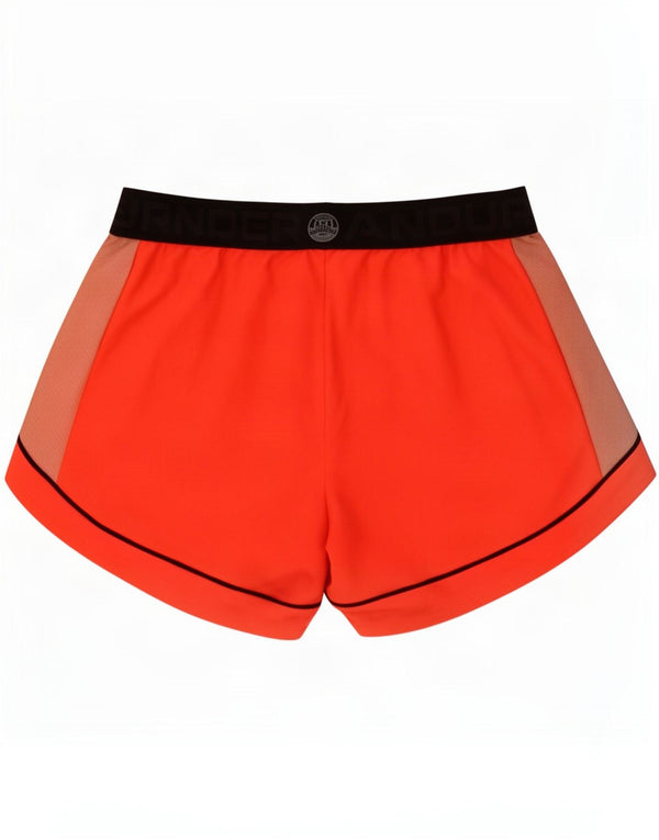 Damskie spodenki sportowe Under Armour Graphic UK 8, małe, pomarańczowe, z blokami kolorów