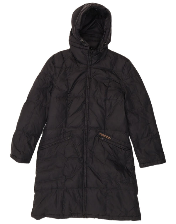 Damski płaszcz z kapturem i ociepleniem Gas UK 14, średni czarny poliamid