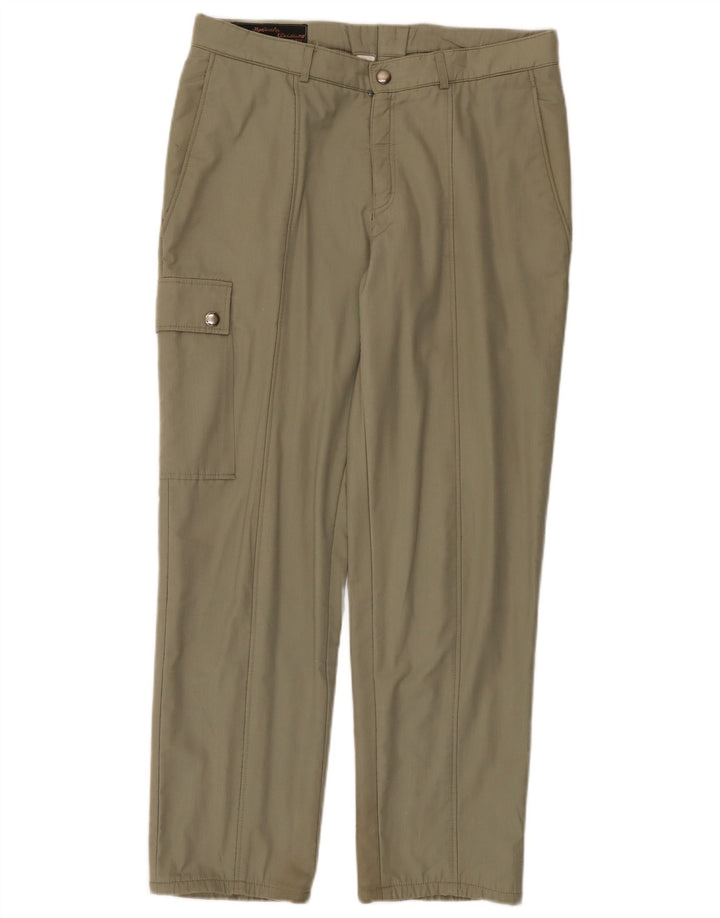 Męskie proste spodnie cargo VINTAGE W32 L29 Khaki