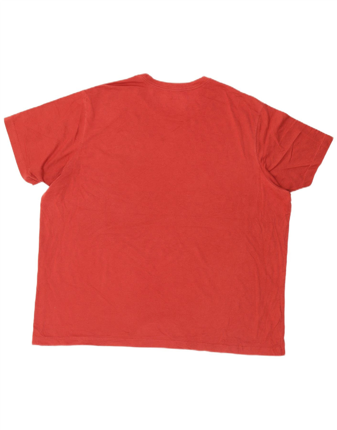 EDDIE BAUER Mens T-Shirt Top 3XL Red Cotton