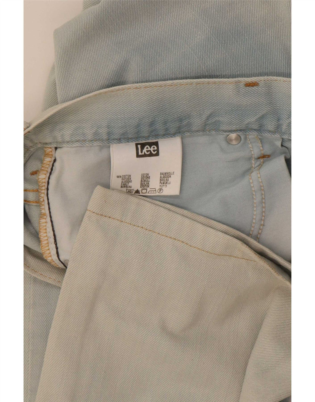 Męskie jeansy Lee Knox Straight W32 L36 Niebieskie bawełniane