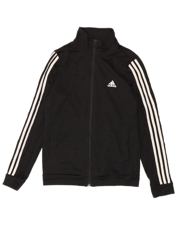 Damska kurtka dresowa Adidas UK 8/10, mała, czarna, poliestrowa