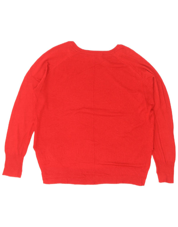 Damski sweter oversize z dekoltem w łódkę Zara UK 10 Small Red