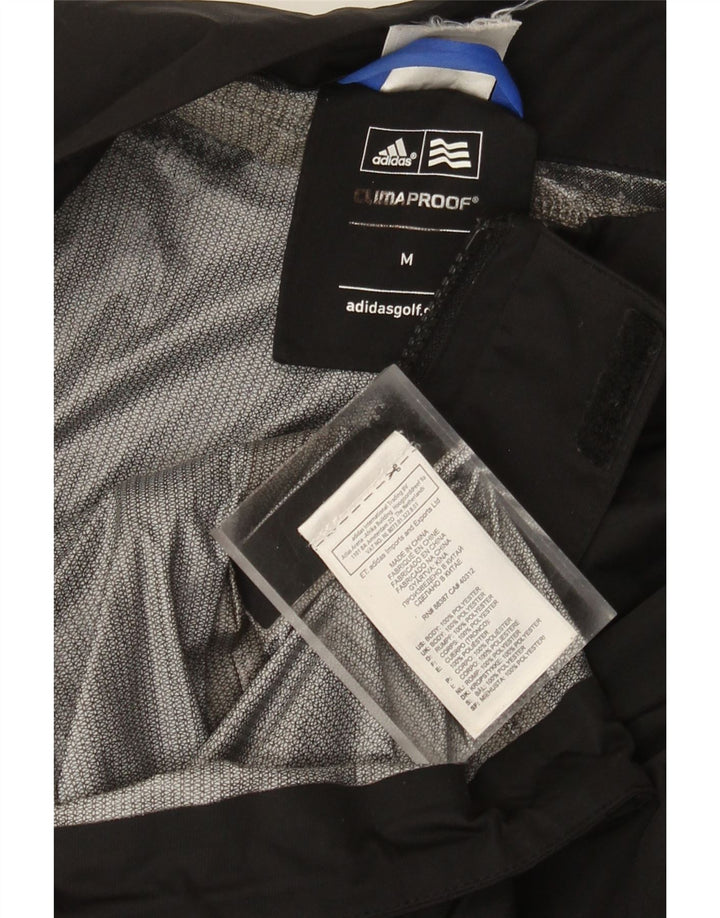 Męska kurtka przeciwdeszczowa Adidas Clima Proof Graphic UK 38 Średni czarny poliester