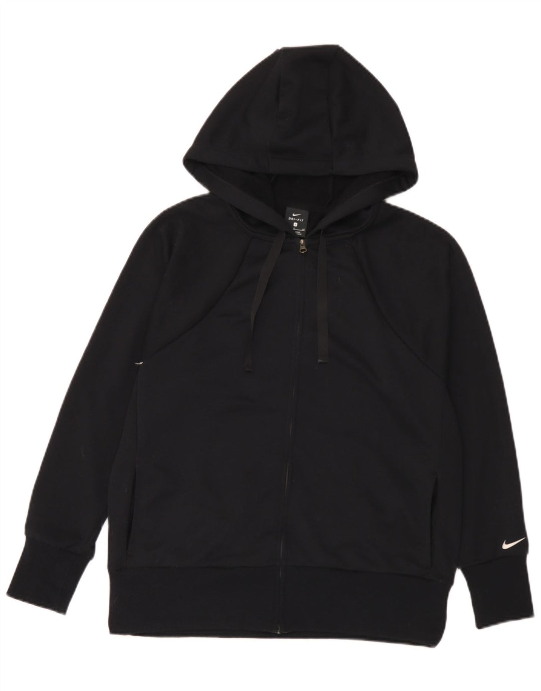 Męski sweter z kapturem i zamkiem błyskawicznym Nike Dri Fit, mały, czarny