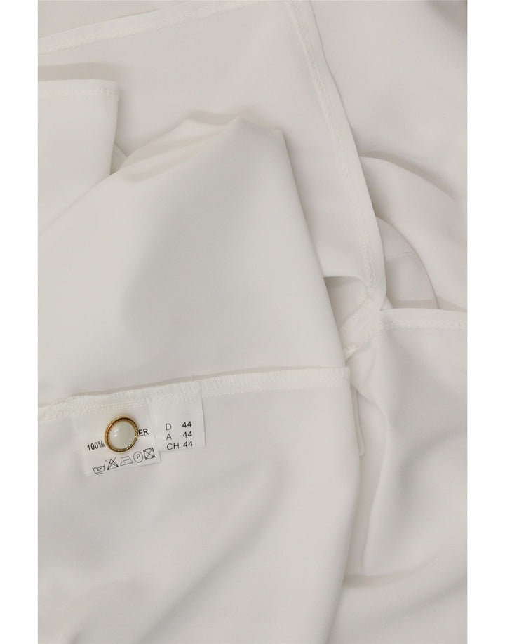 VINTAGE Womens Shirt Blouse EU 44 XL White Polyester Vintage Vintage and Second-Hand Vintage from Messina Hembry 