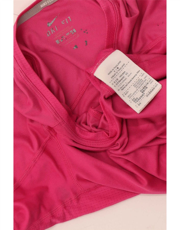 Damska koszulka Nike Dri Fit Top UK 14, średni różowy poliester