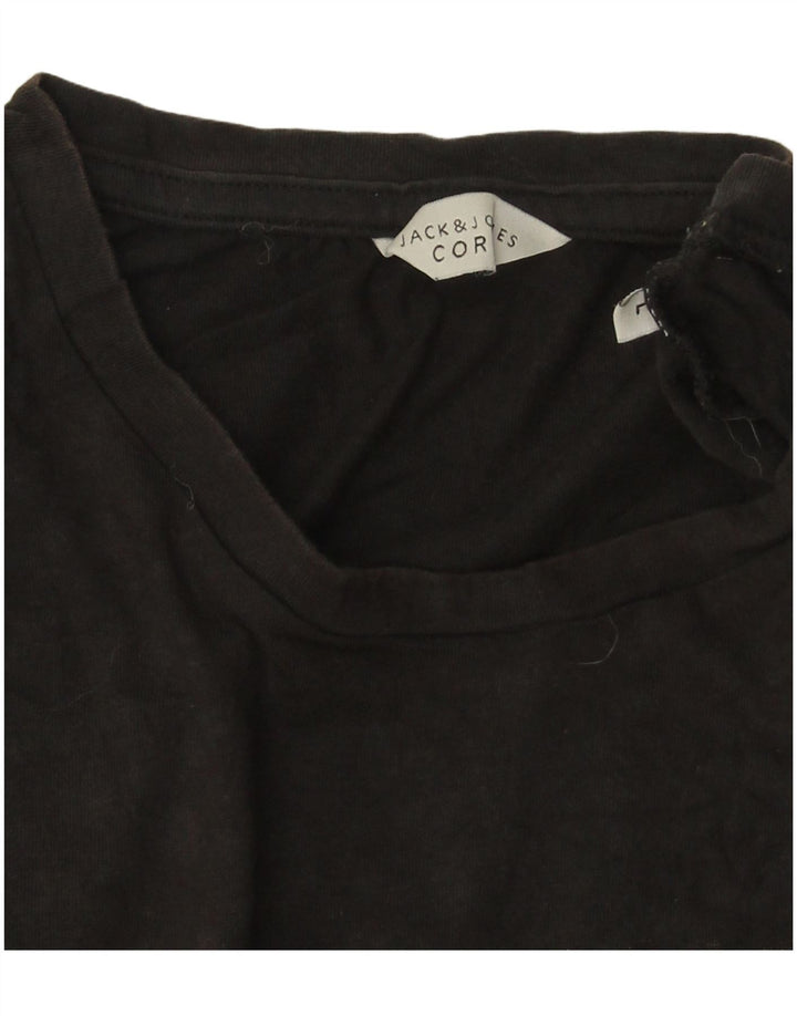 Męski T-shirt z grafiką Jack & Jones, duży, czarny, bawełniany