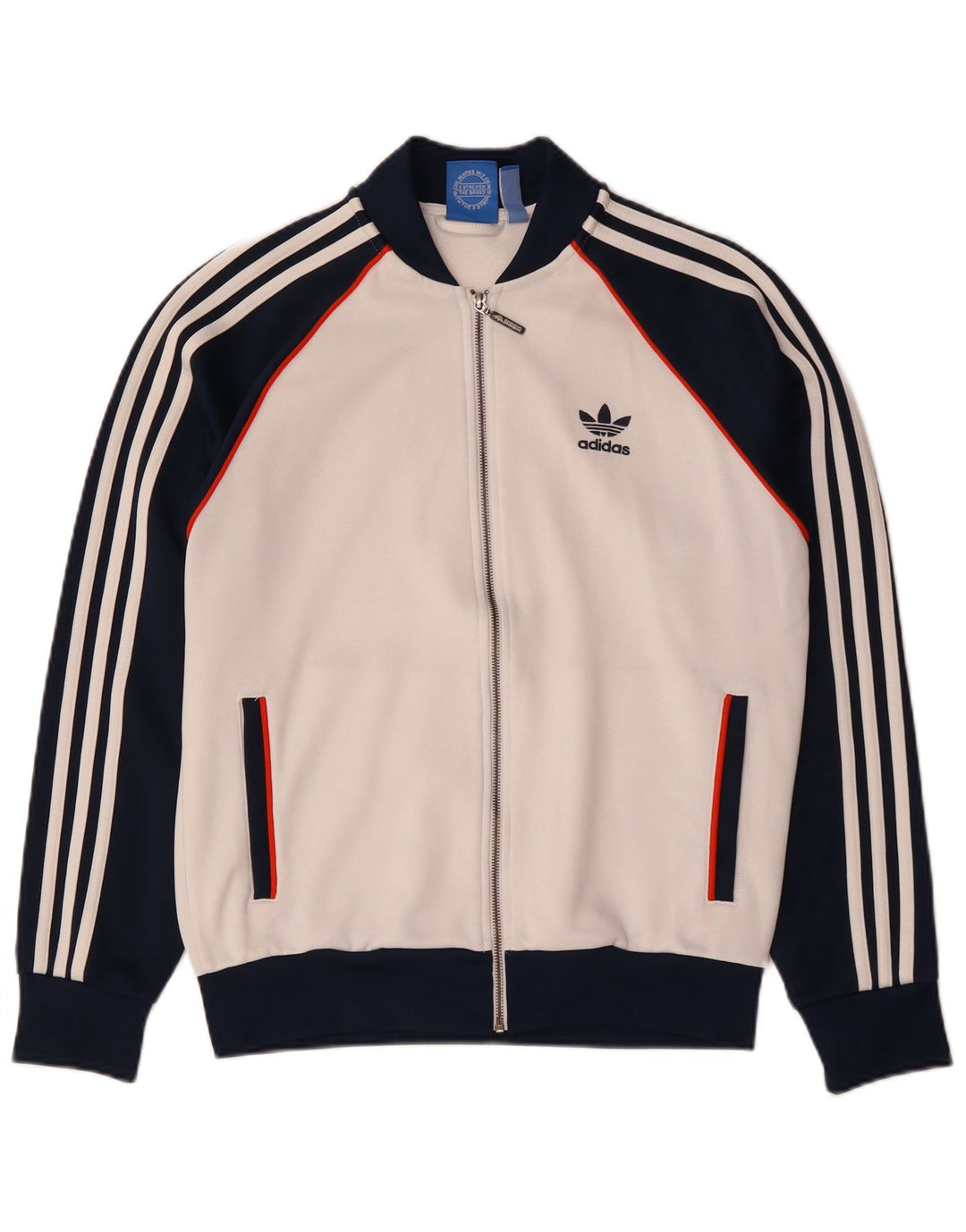Adidas Męska bluza dresowa Top Jacket Medium White Colorblock Poliester