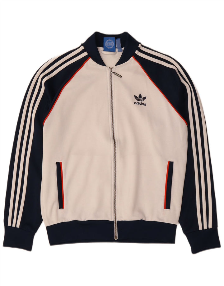 Adidas Męska bluza dresowa Top Jacket Medium White Colorblock Poliester
