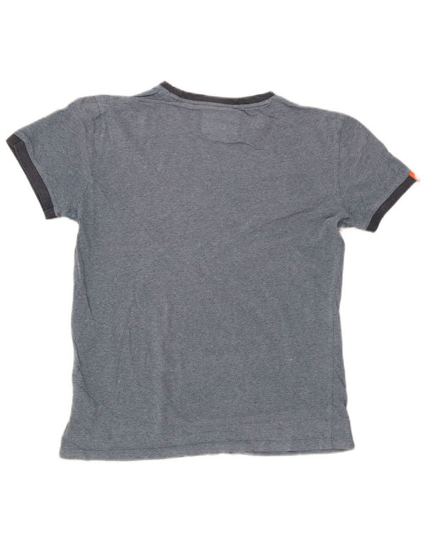 T-shirt męski Superdry, mały, granatowy, bawełniany