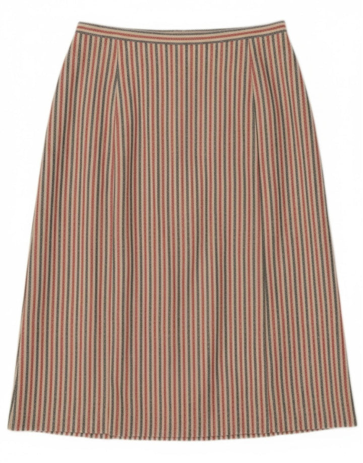 Vintage damska spódnica midi W27 w małe wielokolorowe paski