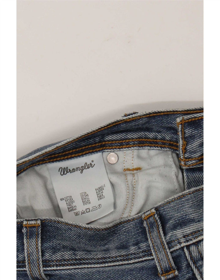 Męskie jeansy Wrangler o prostym kroju W34 L32, niebieska bawełna