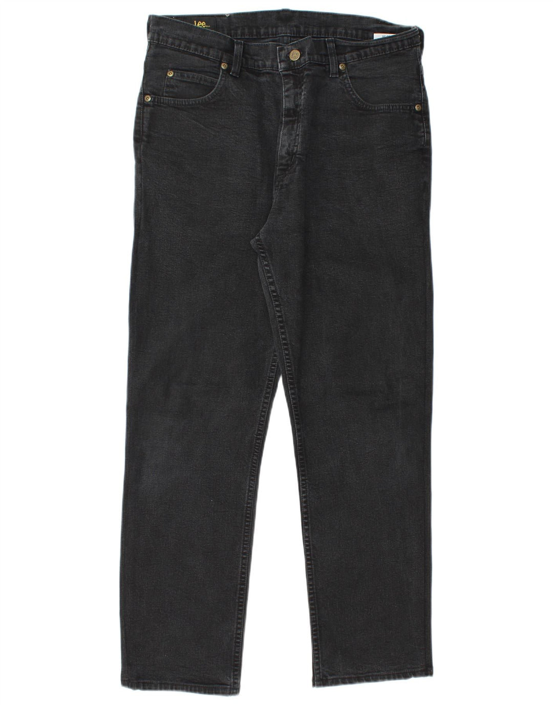 Męskie jeansy LEE Brooklyn Straight W34 L28, czarne, bawełniane