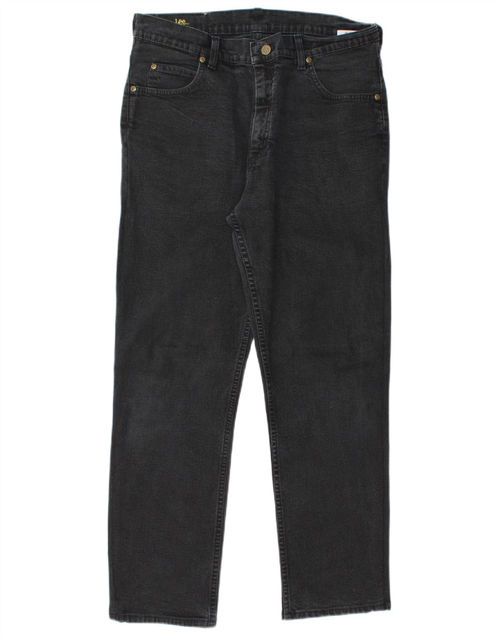 Męskie jeansy LEE Brooklyn Straight W34 L28, czarne, bawełniane
