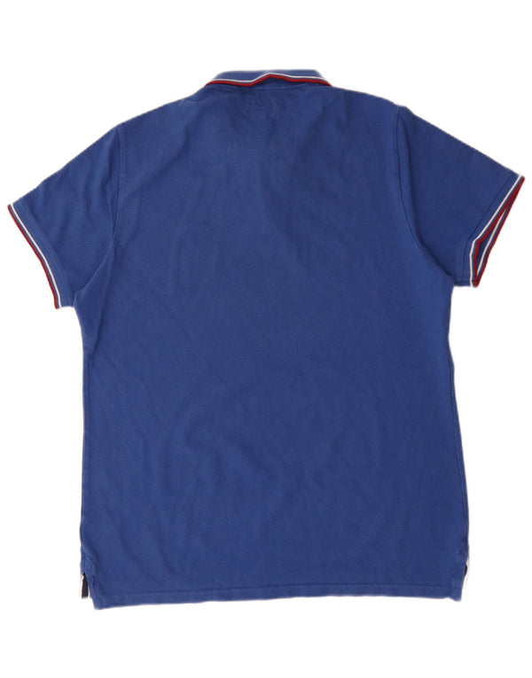 Męska koszulka polo Superdry 2XL, niebieska, bawełniana