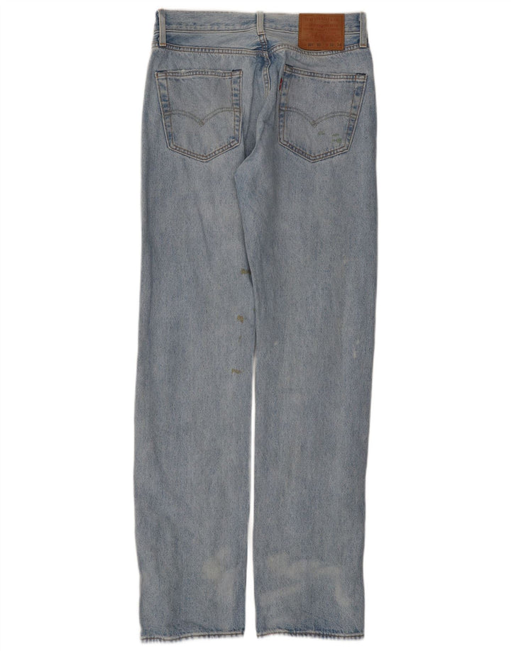 Męskie jeansy Levi's 501 w trudnej sytuacji W30 L34 Niebieska bawełna