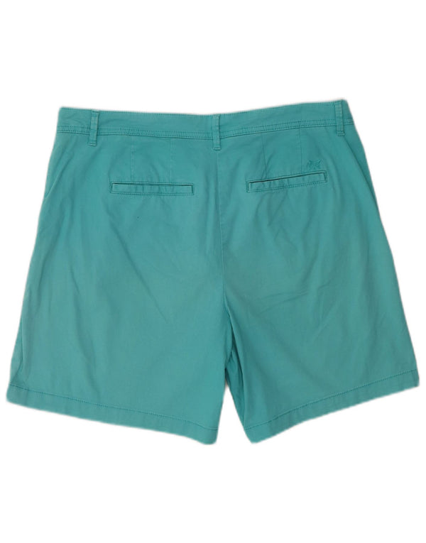 Crew Clothing Damskie zwykłe spodenki chino UK 14 duże W36 turkusowa bawełna