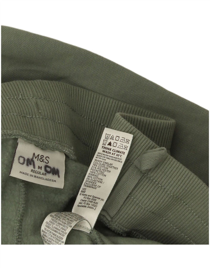 Męskie spodnie dresowe Marks & Spencer Regular, średnio zielone