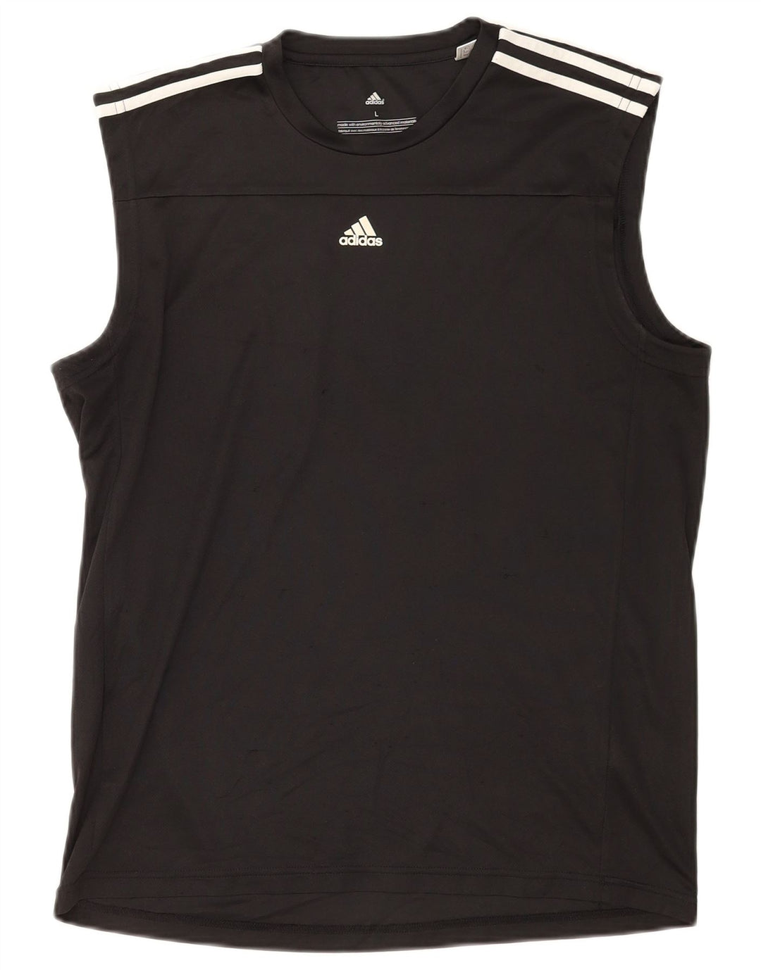 Adidas Męska kamizelka Climalite Top, duża, czarna, poliester