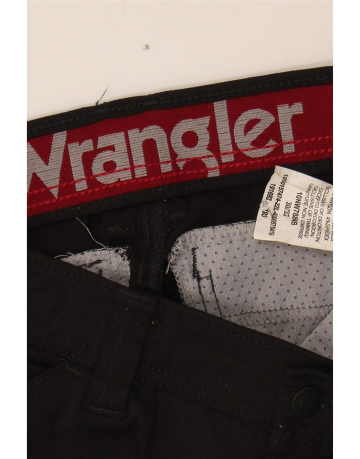 WRANGLER Mens Straight Cargo Trousers W30 L32 Black Nylon Vintage Wrangler and Second-Hand Wrangler from Messina Hembry 