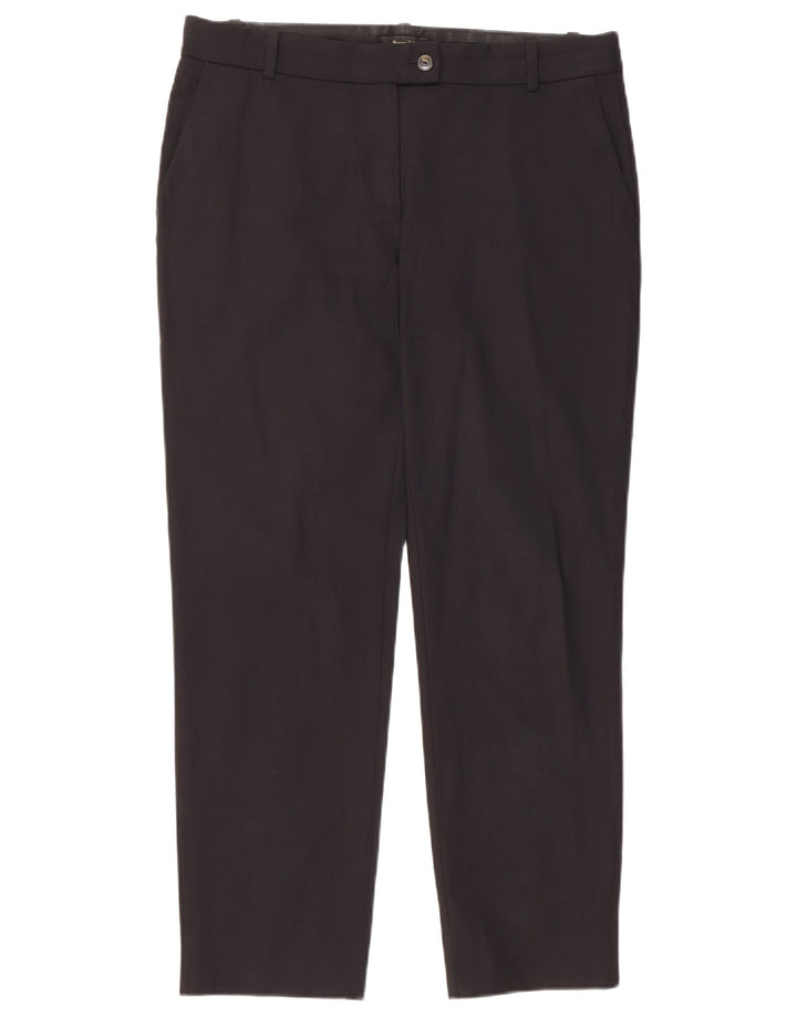 Damskie proste spodnie garniturowe MASSIMO DUTTI EU 40 Medium W30 L27 Czarne