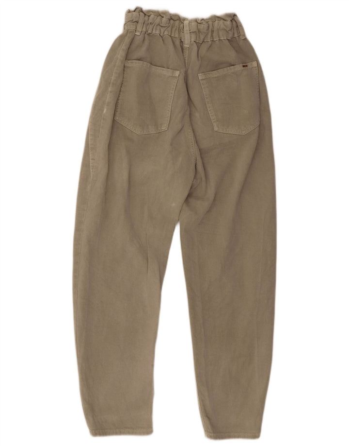 Damskie zwężane spodnie codzienne ZARA z wysokim stanem EU 36 XS W26 L26 szare