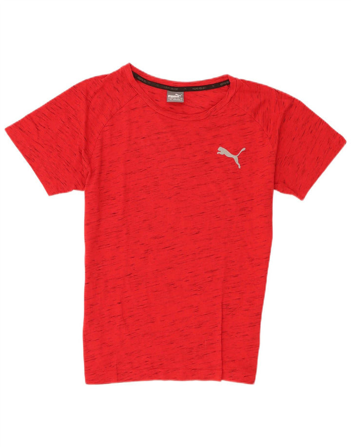 Męska koszulka Puma Top, mała, czerwona, bawełniana w plamki