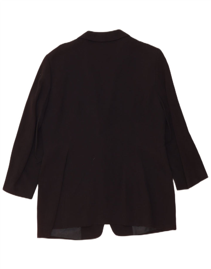 Damska marynarka ZARA zapinana na 1 guzik i rękaw 3/4 EU 44 XL, czarny Rayon