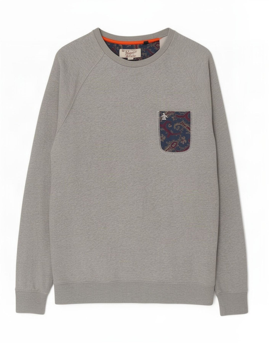 Męska bluza z kapturem Penguin XL, szara