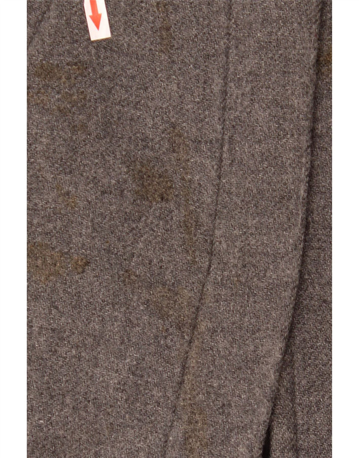 Damski płaszcz oversize Zara UK 10 Small, szara wełna